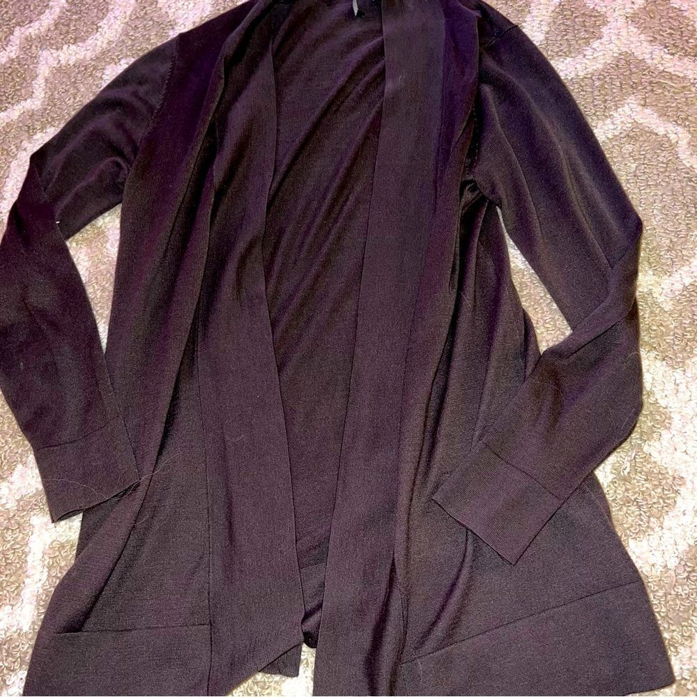 Carlisle brown silk mix cardigan size S